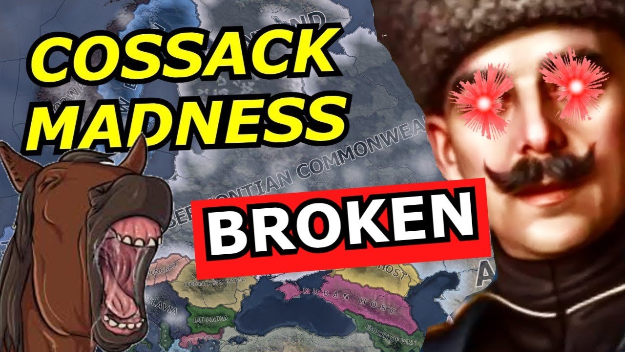 YouTube post by @stakuyi for TrovaTrip. Caption reads: Oh My God NEW HOI4 DLC Completely BREAKS Cavalry.