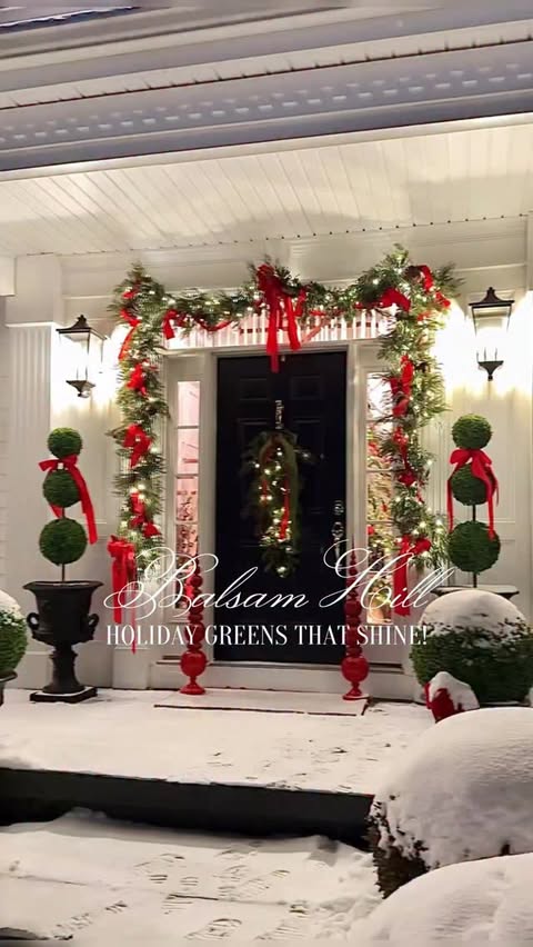 Instagram post by @haverstrawhill for Balsam Hill. Caption reads: Comment BALSAM for a direct link to DM’s. Use....