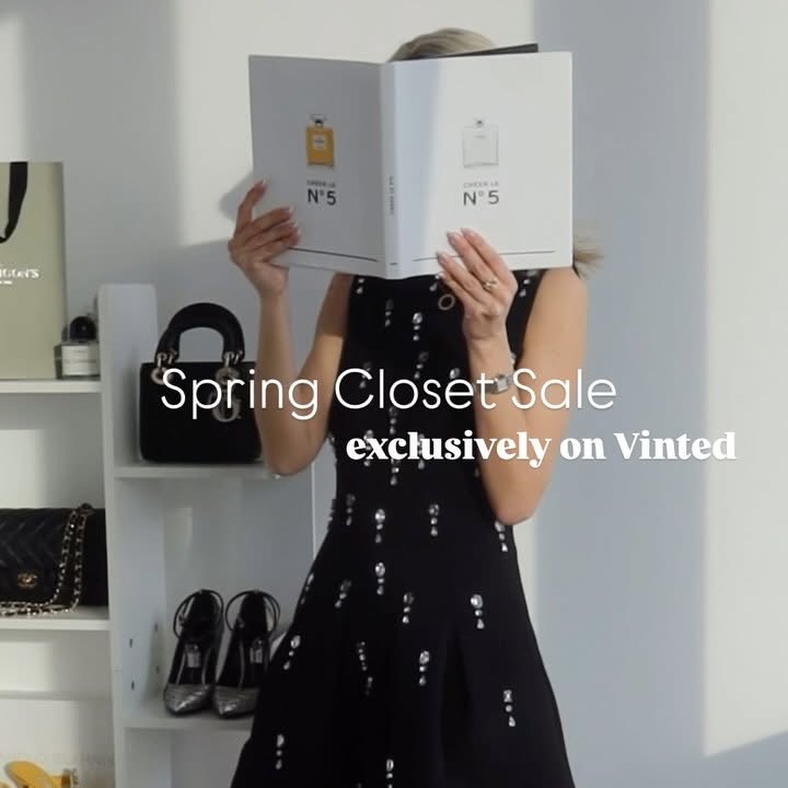 Instagram post by @kiraatikova for Vinted. Caption reads: Ad Hi lovelies, it’s finally spring in UK, so now....