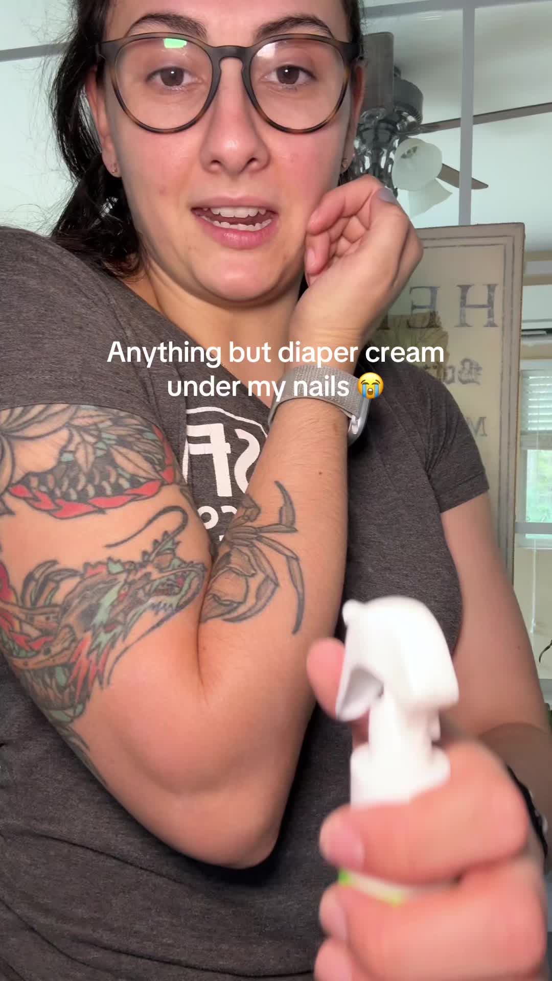 TikTok post by @serenieeweeniee for Boogie Wipes. Caption reads: I love my kids… but I do not love diaper cream....