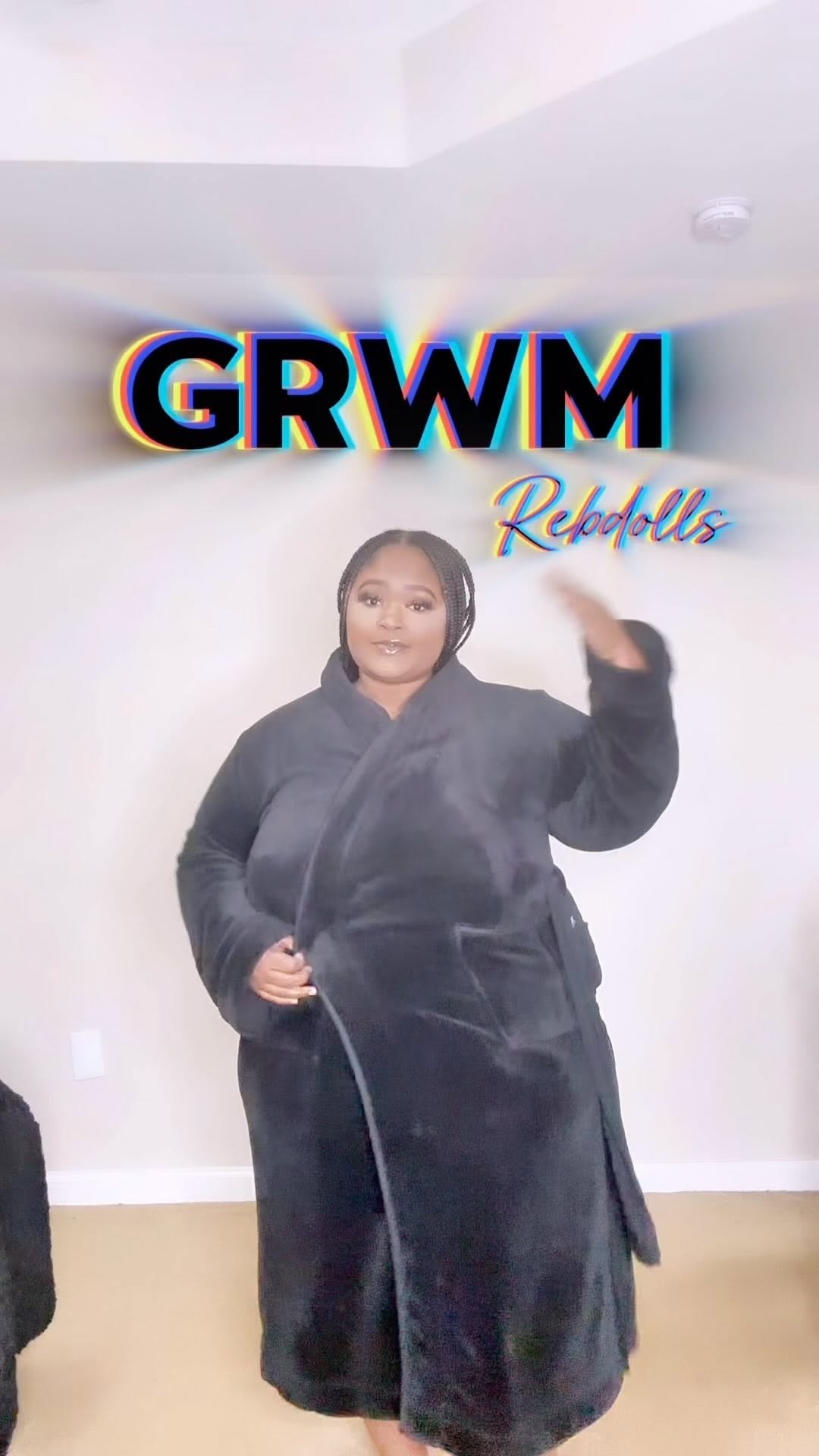 Instagram post by @iammechelle_necole for REBDOLLS. Caption reads: You Gotta Date Me 🥷🏾 You  Gotta Praise Me....