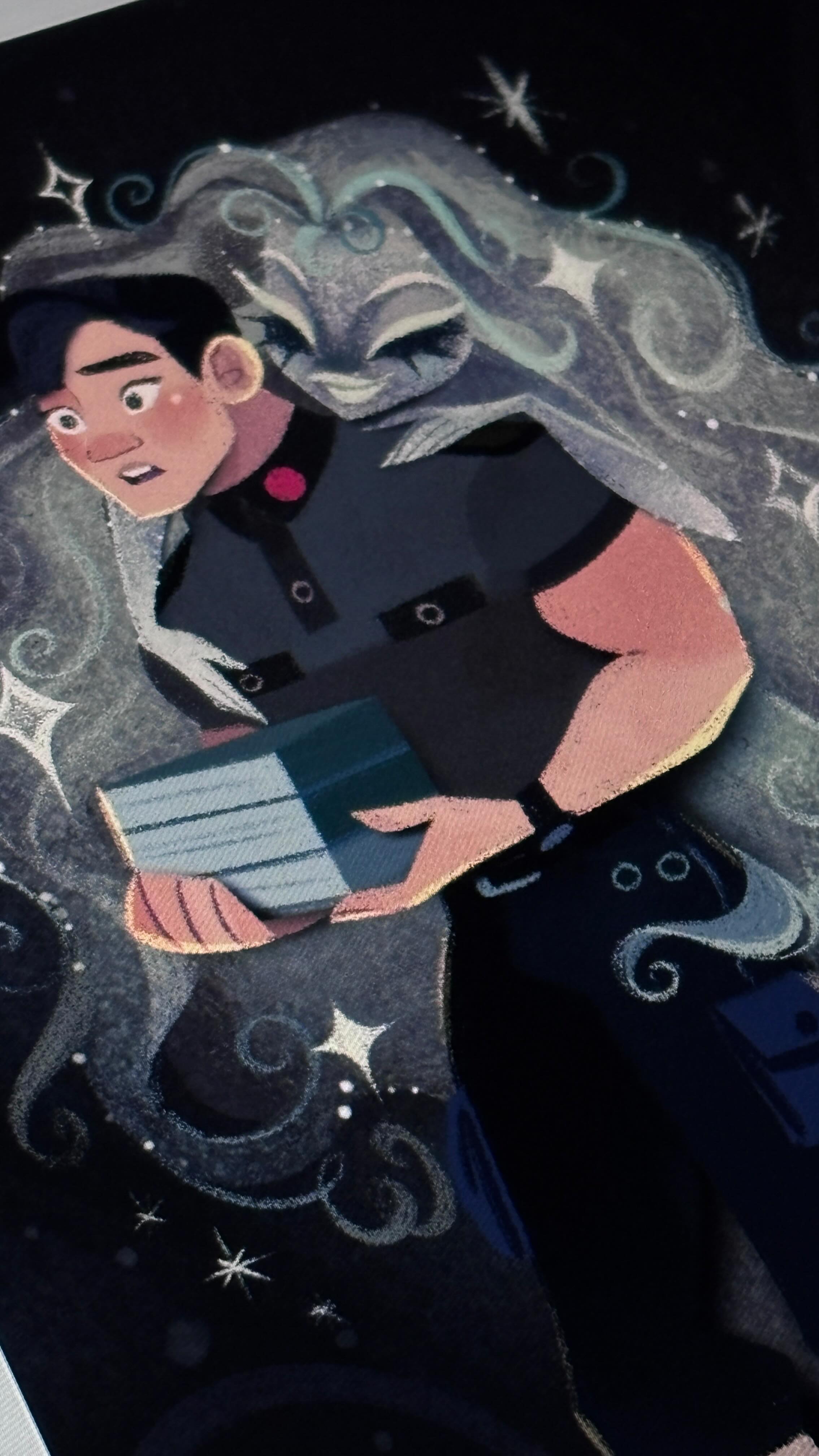 Instagram post by @makugwapu for XPPen. Caption reads: New skin from an old spooky artwork with Magic....