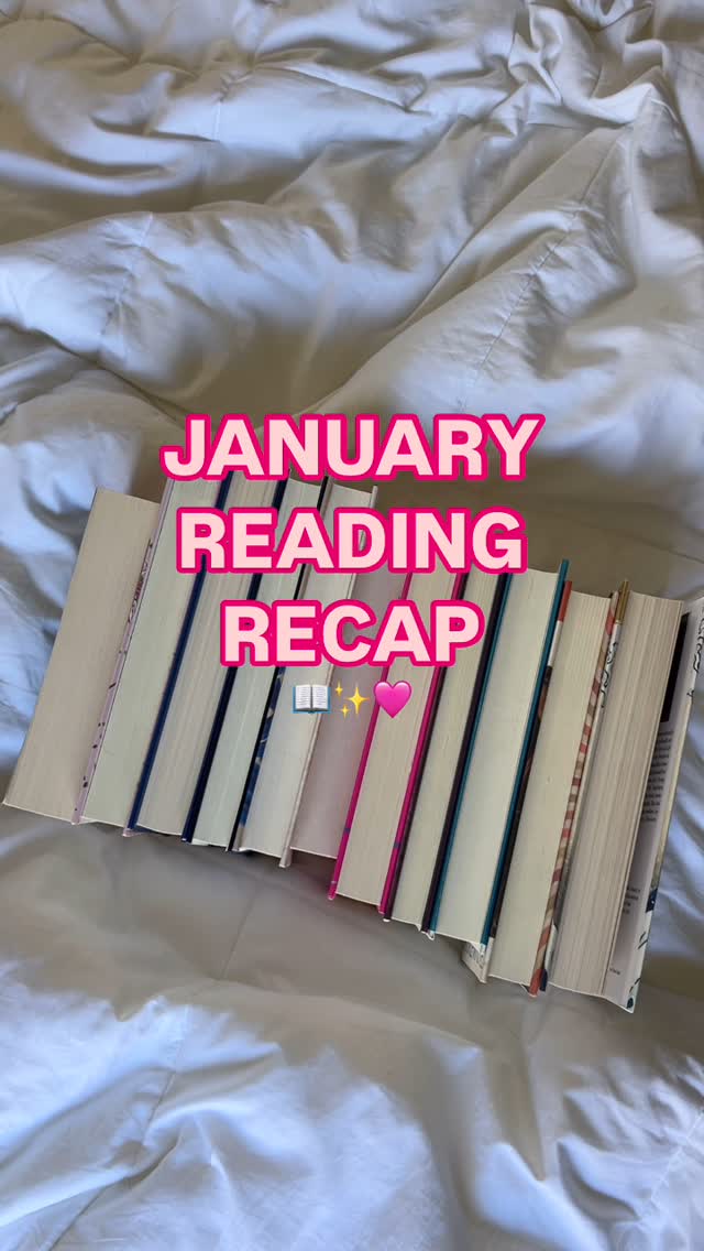 Instagram post by @emilybookedup for Celadon Books. Caption reads: january reading recap! 📖🎧 what was your favorite....