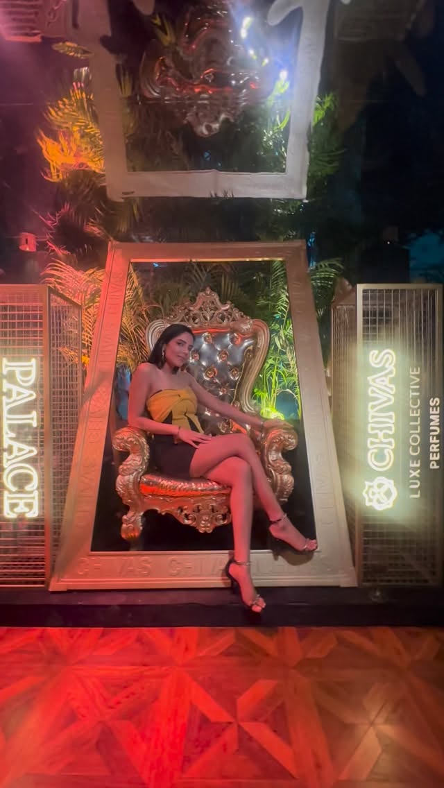 Instagram post by @_tanushree04_ for Chivas Regal. Caption reads: Well curated event @chivasregal....