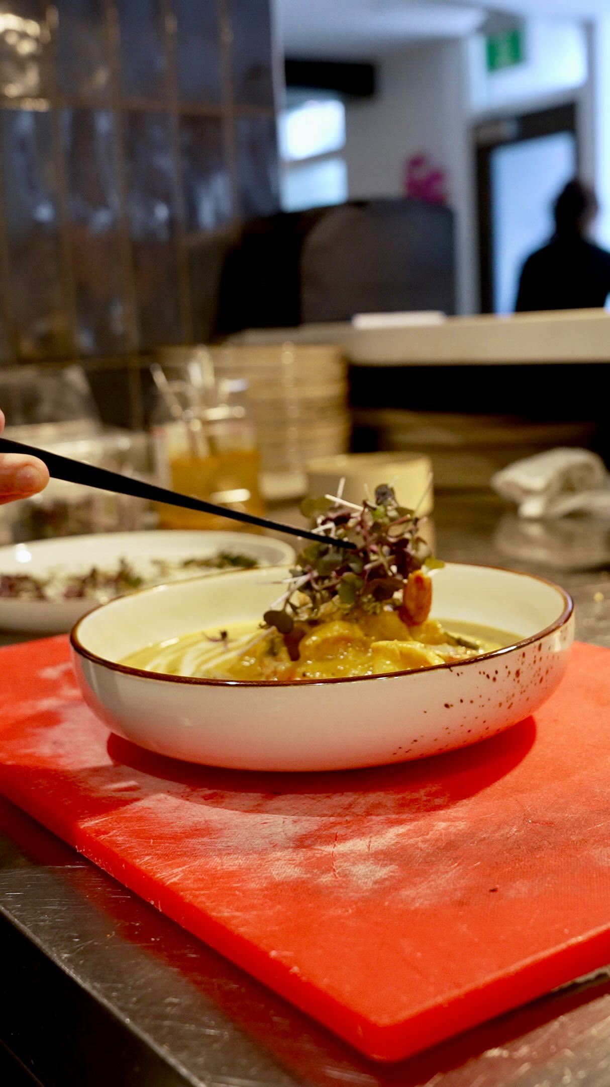 Instagram post by @bargoato for Dalstrong. Caption reads: Redefining Michelin quality Indian food 🔥

In the....