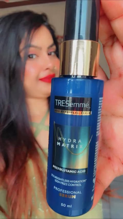 Instagram post by @pragati6924 for TRESemmé. Caption reads: Say good bye to frizz , Hello to shine ✨ 
....