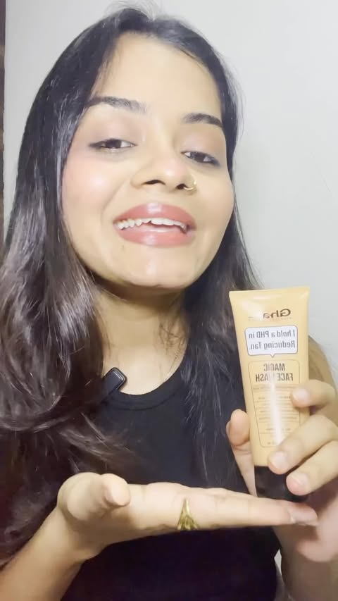 Instagram post by @sandhra_sriprasad for GHAR SOAPS. Caption reads: The magic tan removal product 🫧🧋 Ghar soaps....