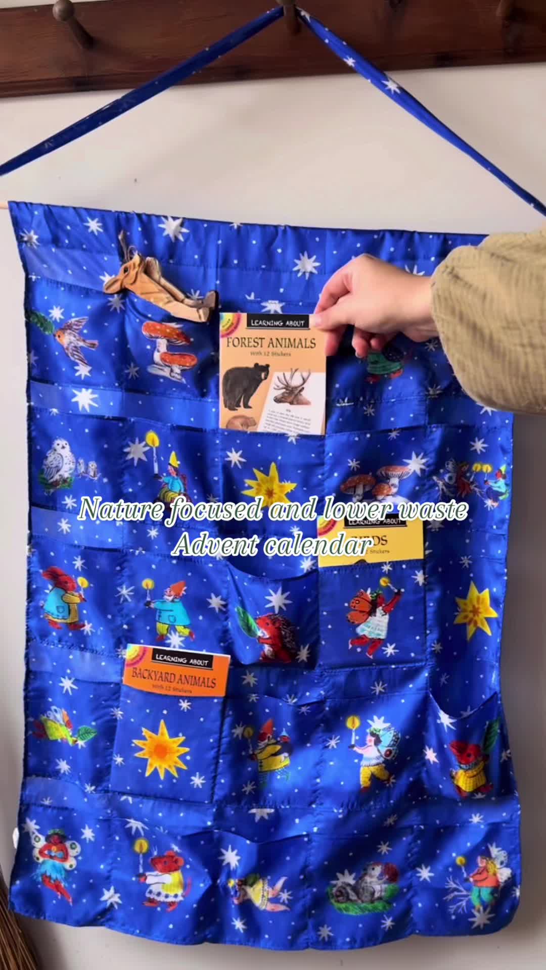 TikTok post by @mckennabuck for Sarah’s Silks. Caption reads: [...] this Phoebe Wahl Advent Calendar from....