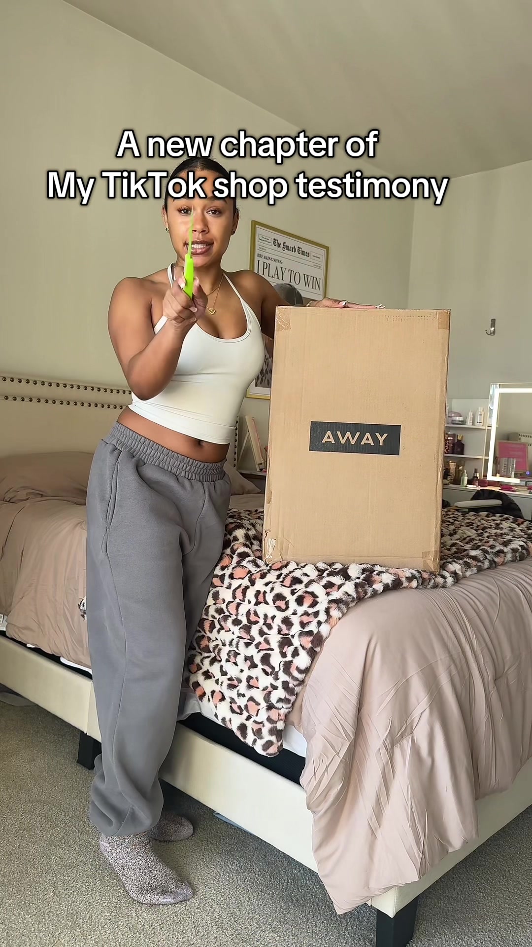 TikTok post by @kayladelight for TikTok Shop. Caption reads: Thank you so much @TikTok Shop 🇺🇸 for changing....