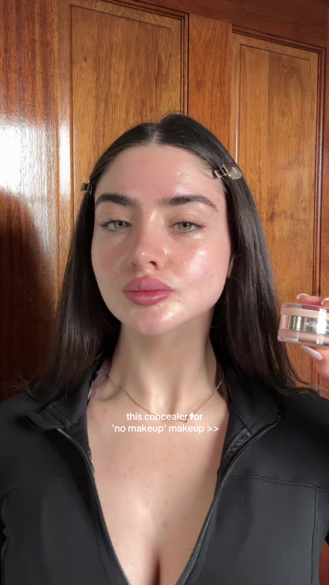 TikTok post by @bellaayar for Glow Is Here. Caption reads: a concealer that replaces foundation? Yes, please!....