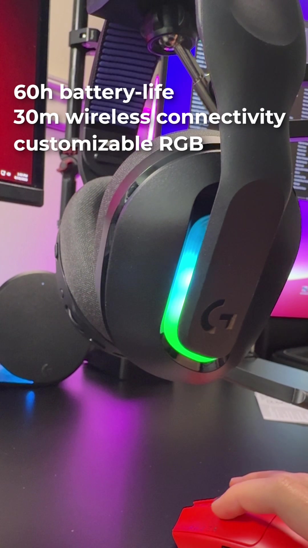 TikTok post by @killercam1020 for Logitech G. Caption reads: The Best Gaming Headset Mic EVER?! @Logitech G....