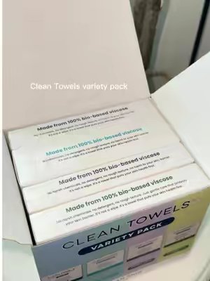 TikTok post by @alexismoniquefern for Clean Skin Club. Caption reads: [...] is a clear skin ESSENTIAL!!! 🤍🛁@Clean Skin....