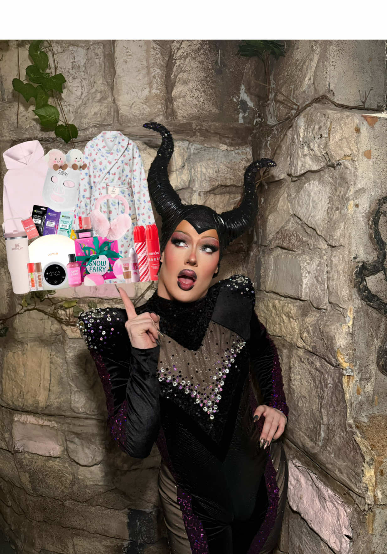 TikTok post by @elektrafence for Collection Cosmetics. Caption reads: [...] so excited to have teamed up with....