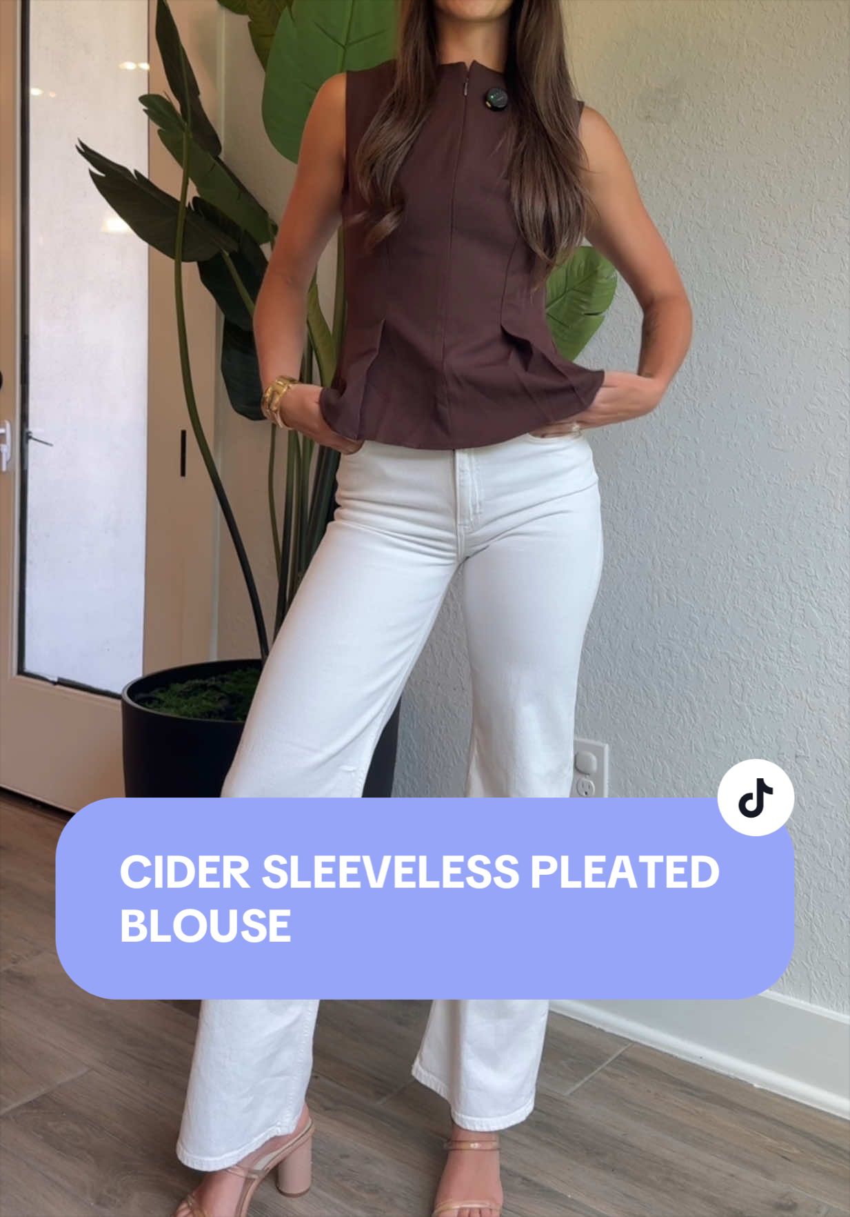 TikTok post by @delaneykreusel for CiderCloset. Caption reads: [...] you can wear from work to date night....