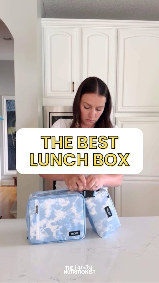 Instagram post by @thefamilynutritionist for PackIt. Caption reads: Comment PACKIT for my discount code 🥰🎉 #ad We’ve....