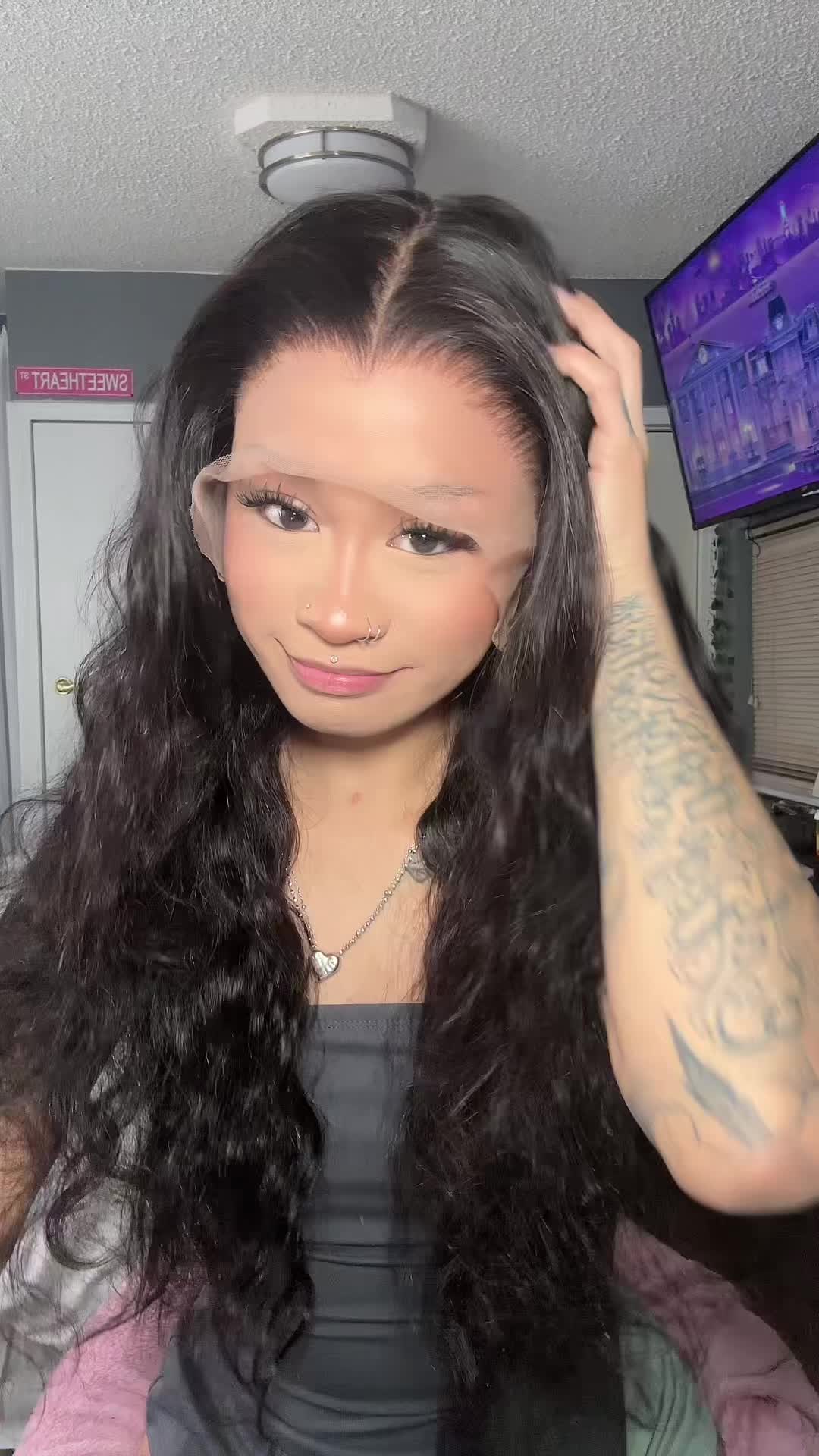 TikTok post by @okshordie for Cynosure Hair. Caption reads: @Cynosure Hair @Cynosure Hair Shop best lace and....