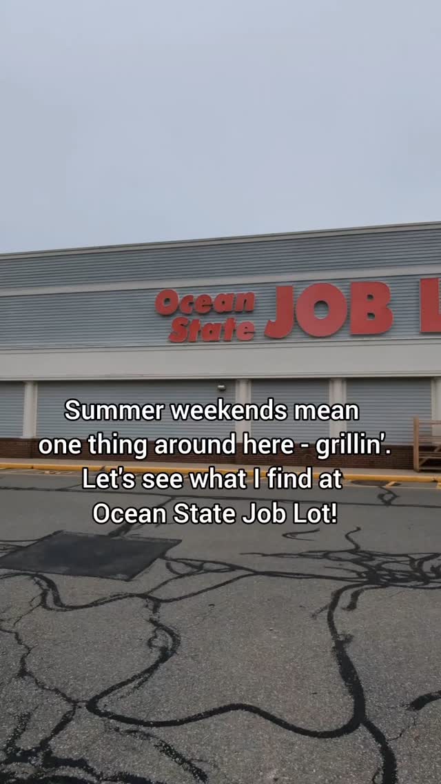 Instagram post by @bambineandme for Ocean State Job Lot Official. Caption reads: #sponsored Backyard BBQ season is on, and Ocean....