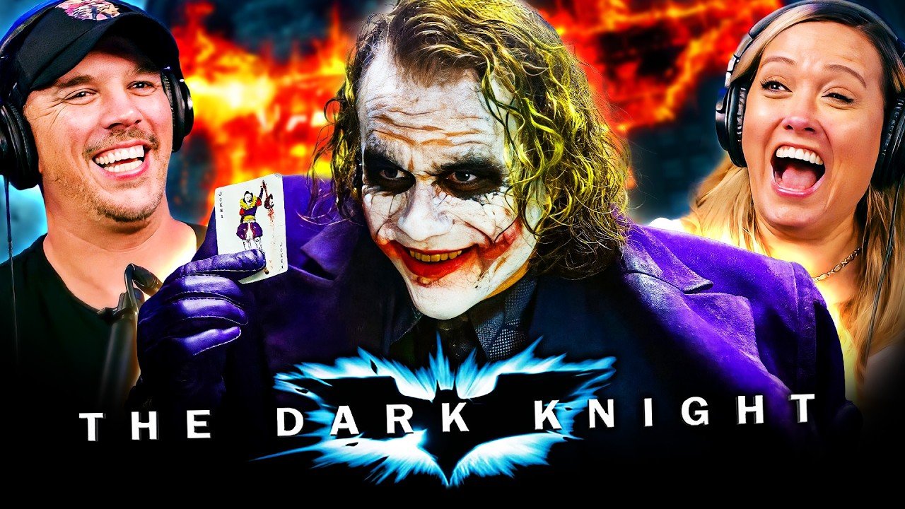 YouTube post by @TheKristianHarloff for Nutrafol. Caption reads: THE DARK KNIGHT (2008) Movie Reaction! | First....