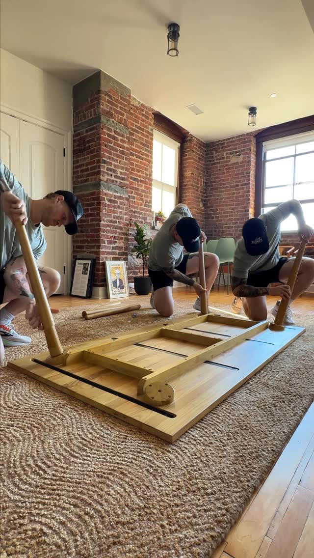 Instagram post by @notjustabartender for Article. Caption reads: no more dinners hunched over my kitchen counter..