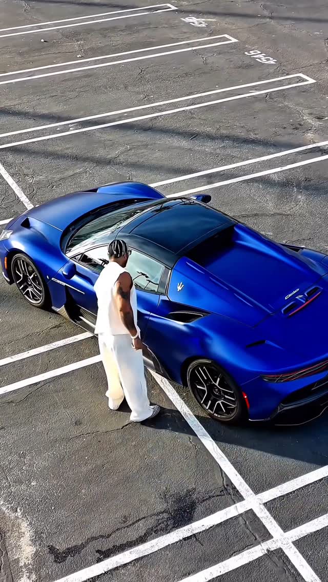 Instagram post by @erenlegend for Maserati. Caption reads: 🔱 Take it to the MAX with @Maserati #MC20Cielo....