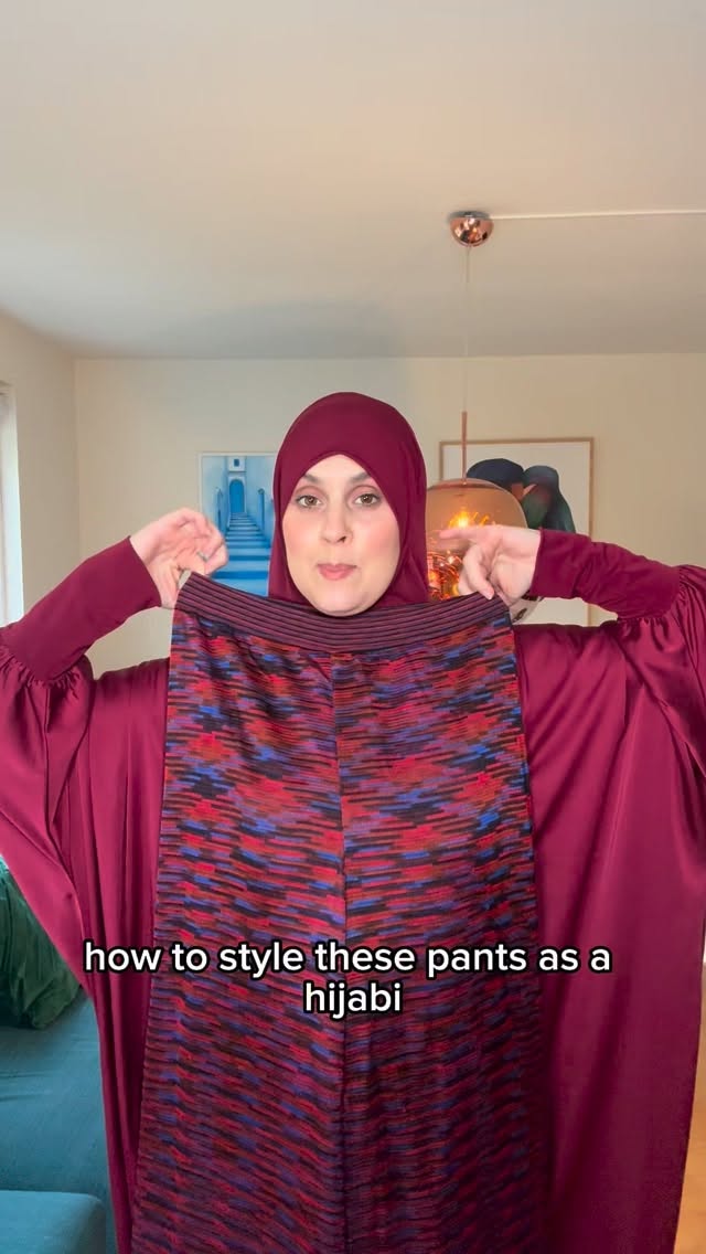 Instagram post by @samiabenchaou_ for Missoni. Caption reads: Red is also my color❤️ pants @missoni.