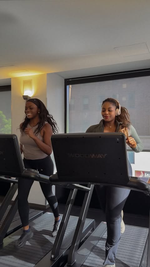 Instagram post by @cocobassey for Equinox. Caption reads: [...] gym alone, when you can gym together?....