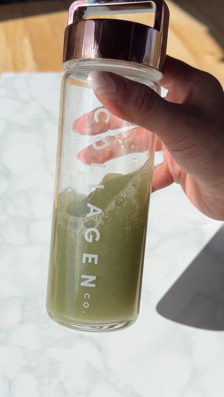 Instagram post by @courts_clark for The Collagen. Caption reads: @thecollagen.co helping me get ready for the new....