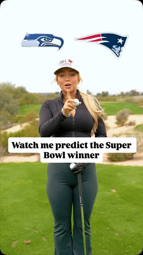 Instagram post by @haileyostrom for BetOnline.ag. Caption reads: [...] My pick for the Super Bowl! Go bet on....
