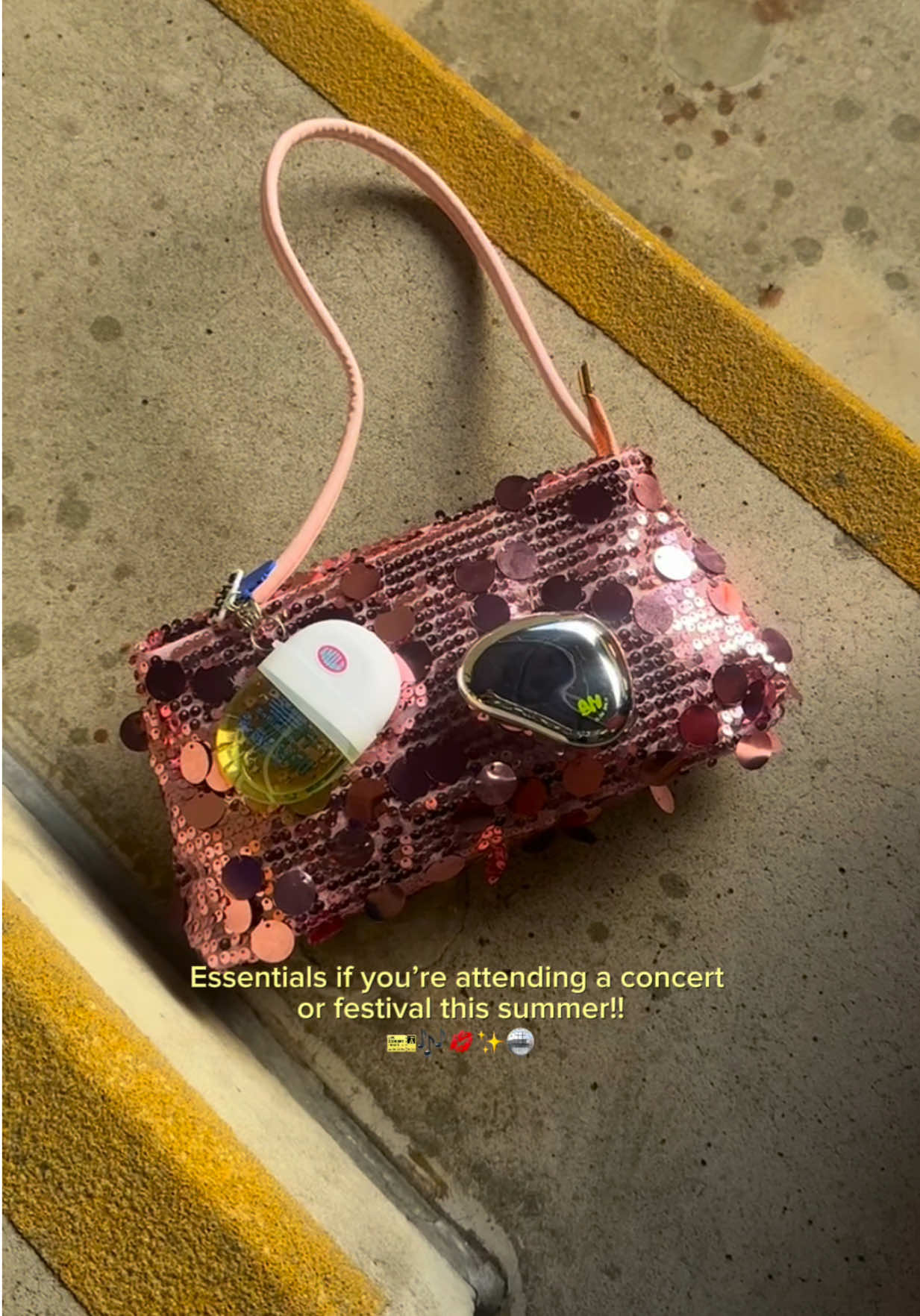 TikTok post by @aimeelynch11 for glow hub. Caption reads: [...] for your next concert/festival from glow....