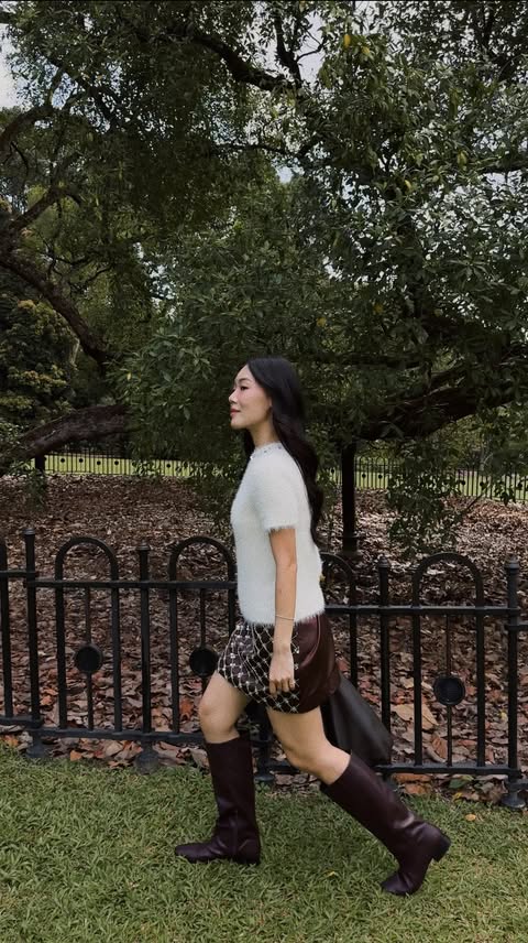 Instagram post by @ricejasminee for Marks and Spencer. Caption reads: ✨ Serving a soft glam glow this holiday season....