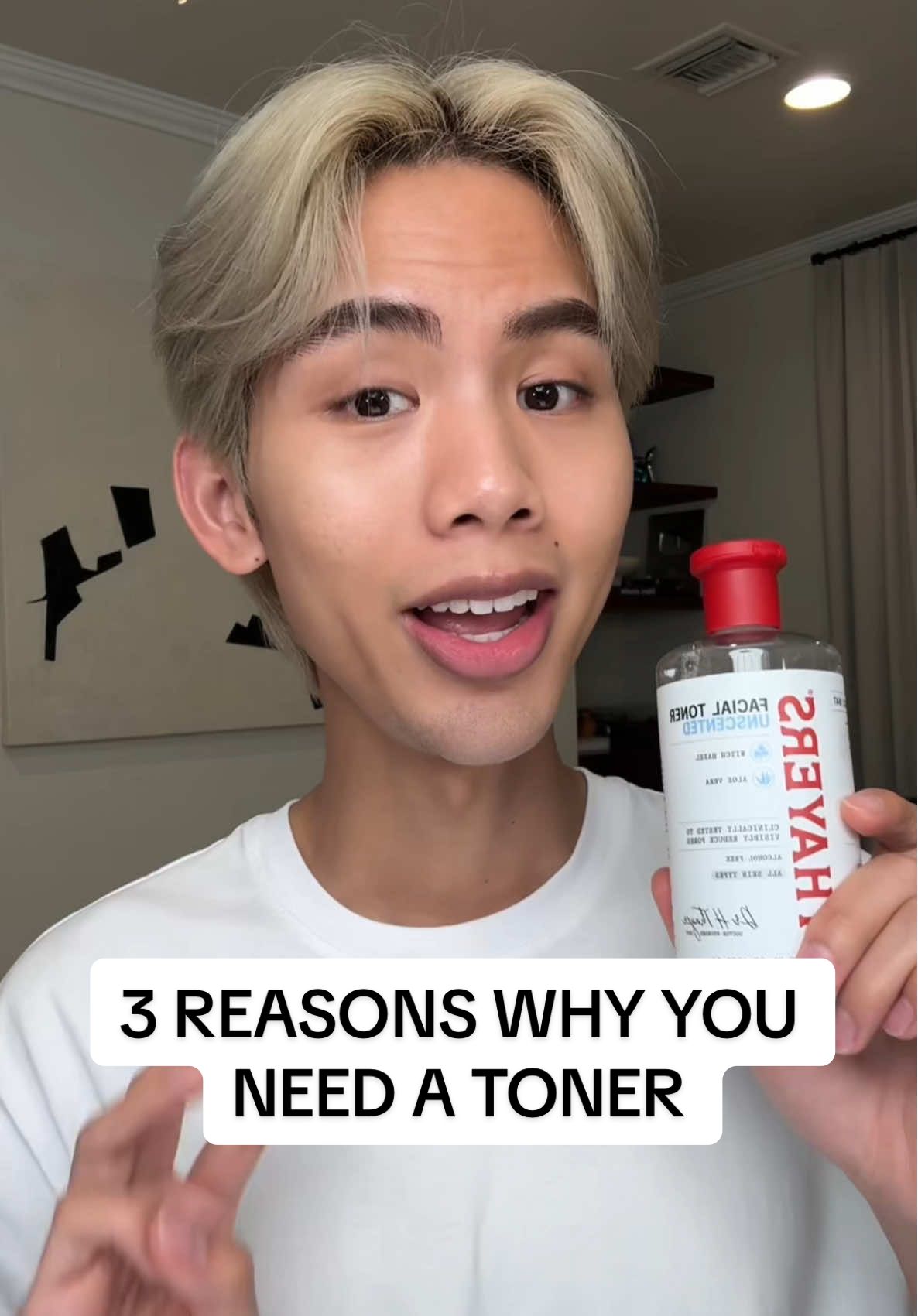 TikTok post by @rogerwh0 for Thayers. Caption reads: #Ad Skincare 101: 3 Reasons You Need @Thayers....