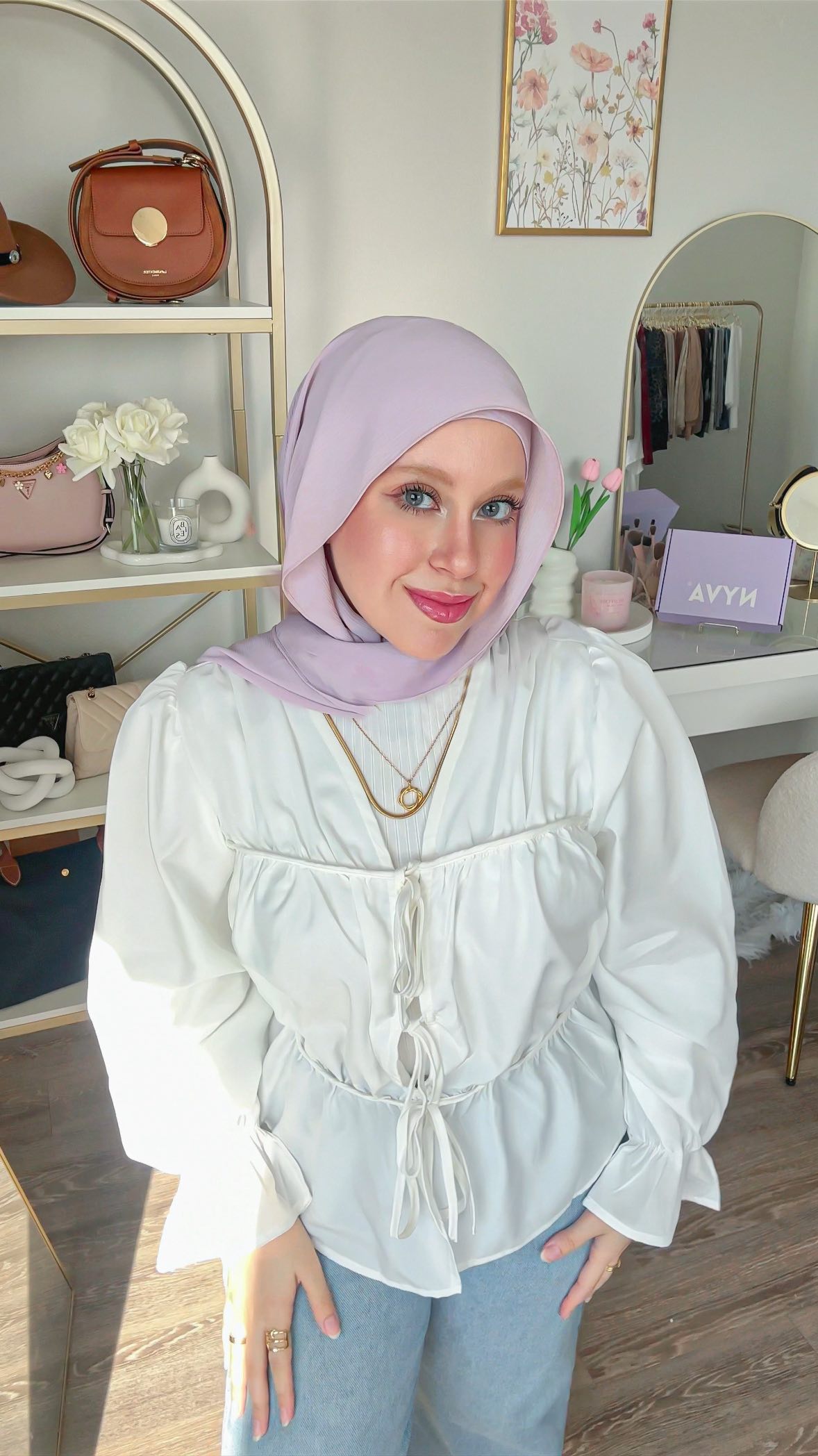 Instagram post by @hadeer_mohiey for NYVA. Caption reads: [...] seconds! ✨🫶🏻
The new collection from....