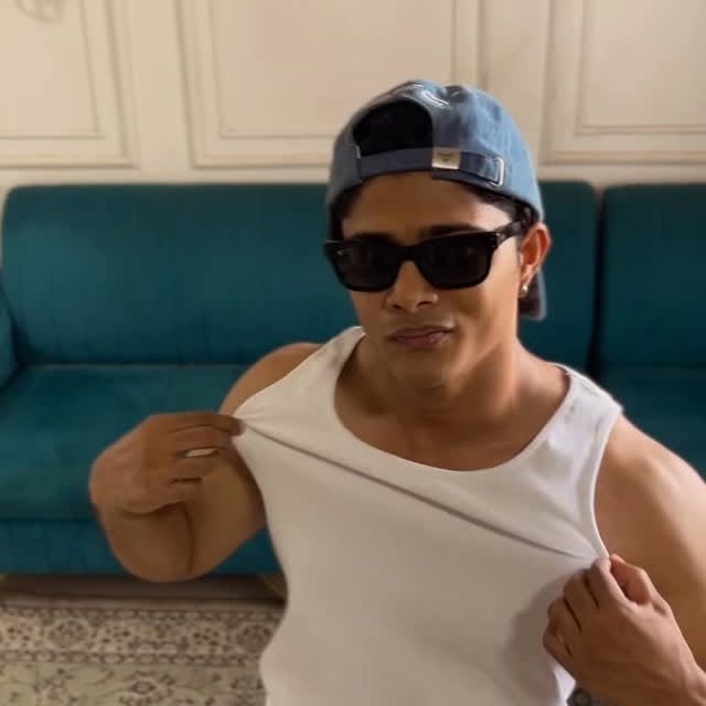 Instagram post by @vineet_mhatre for Fugazee. Caption reads: Pack of 3 for just 1499// 🚨🚨Ribbed Vest you need....