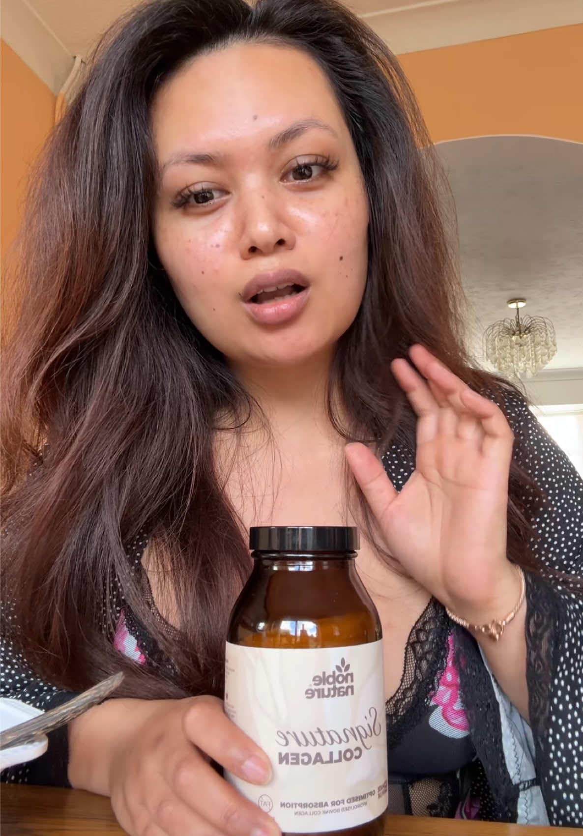 TikTok post by @suzifitbunny for Noble Nature. Caption reads: @NobleNature #tiktokmademebuylt #skincare....