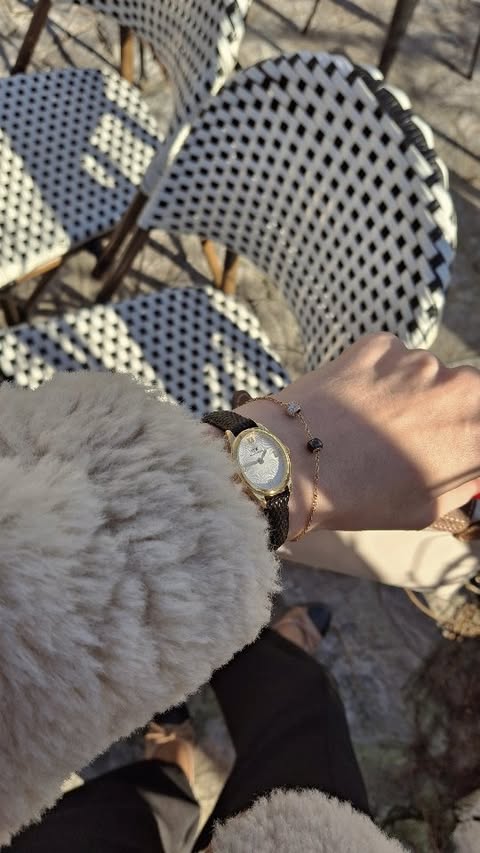Instagram post by @irispejkovic.stylefile for Daniel Wellington. Caption reads: Postcard from Mostar @danielwellington 25% off....
