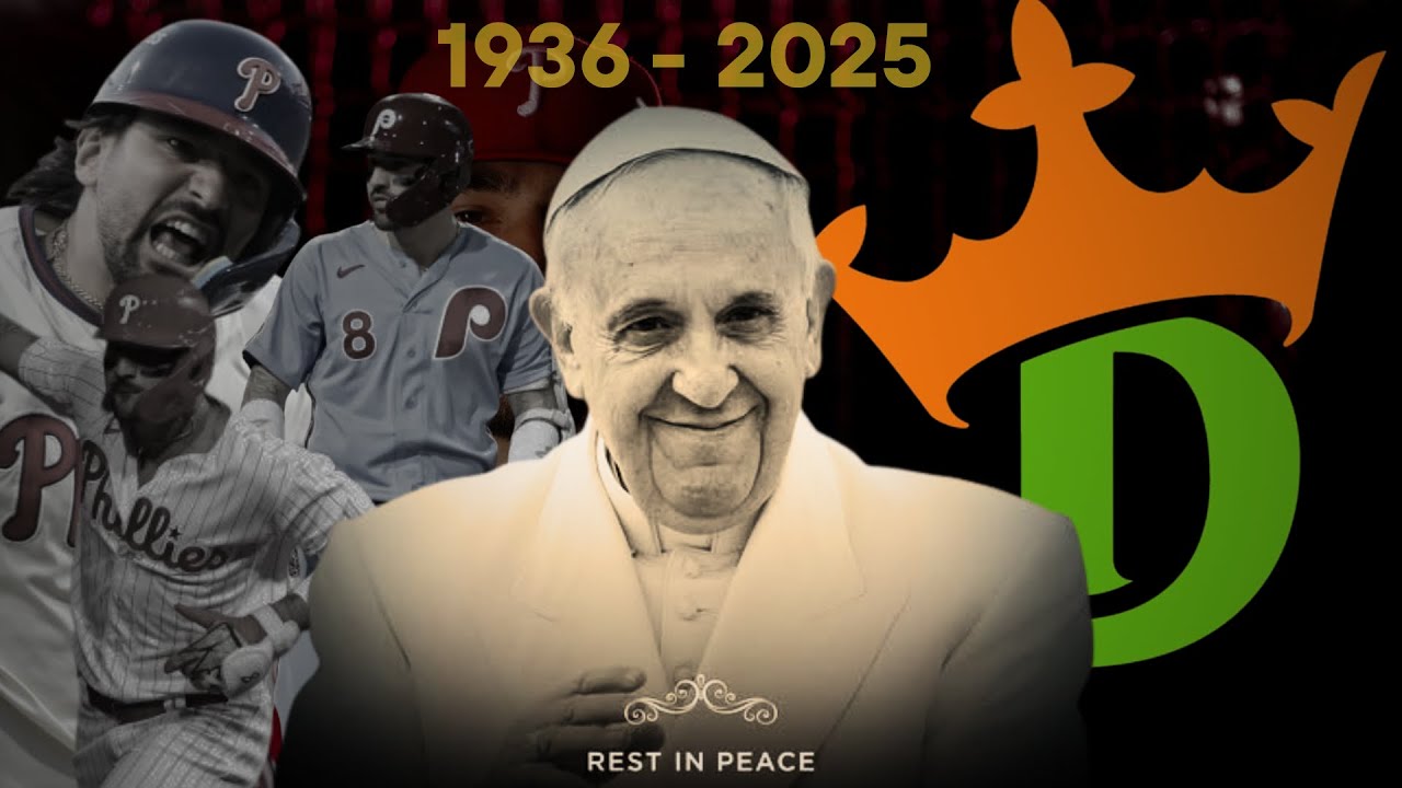 YouTube post by @BaseballDoesntExist for moomoo. Caption reads: How The Pope Made DraftKings Millions.