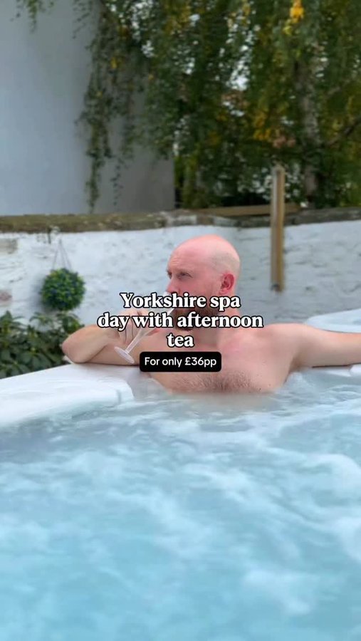 Instagram post by @the.yorkshireman for Wowcher. Caption reads: The perfect pocket-friendly spa day in Yorkshire....