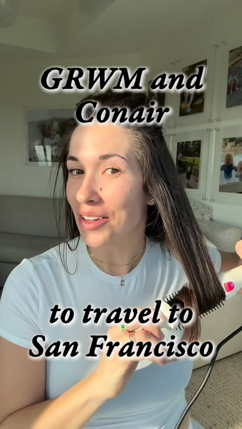 Instagram post by @annamariekupp for Conair. Caption reads: [...] InfinitiPRO Infrared Thermal Brush by....