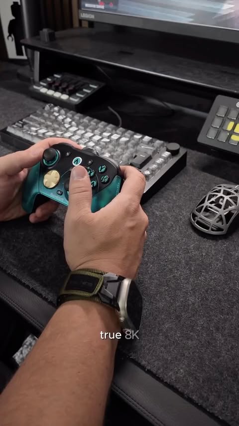 Instagram post by @setup_dad for GameSir. Caption reads: 8k polling rate on a controller ?! 👀 This device....
