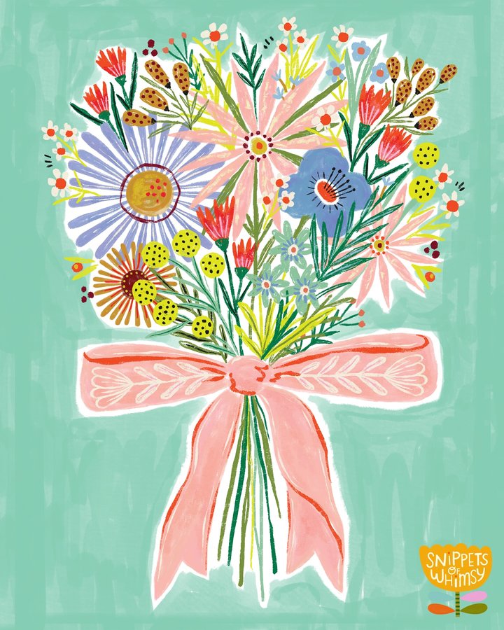 Instagram post by @snippetsofwhimsy for Opposite Wall. Caption reads: Wishing you a sunshiny weekend as bountiful as....