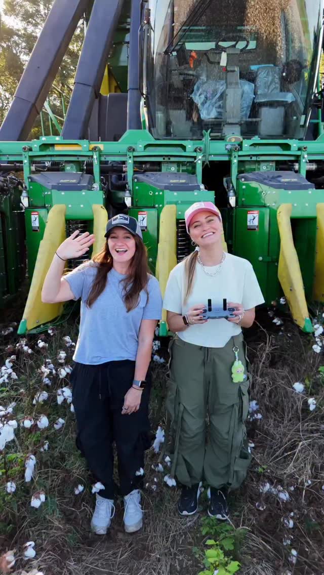 Instagram post by @jennaezarik for John Deere. Caption reads: We spent the day in Griffithville, Arkansas with....