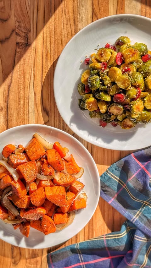 Instagram post by @granny_aye for The Fresh Market. Caption reads: Make some winter sides that feel like a warm hug....