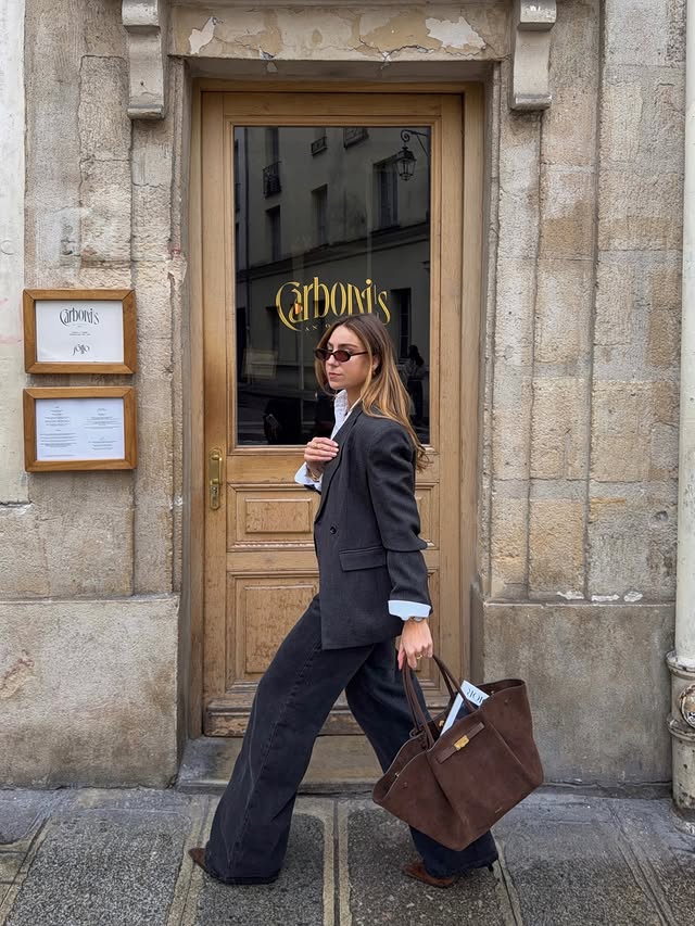 Instagram post by @lise_frt for NA-KD. Caption reads: Back to office mood 
 
Wearing @nakdfashion, get....