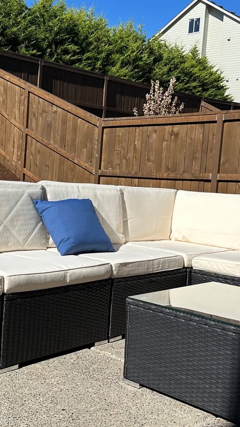 Instagram post by @galinafertsovich for Yitahome. Caption reads: My new patio from @yitahome.us

#YitahomeUS....