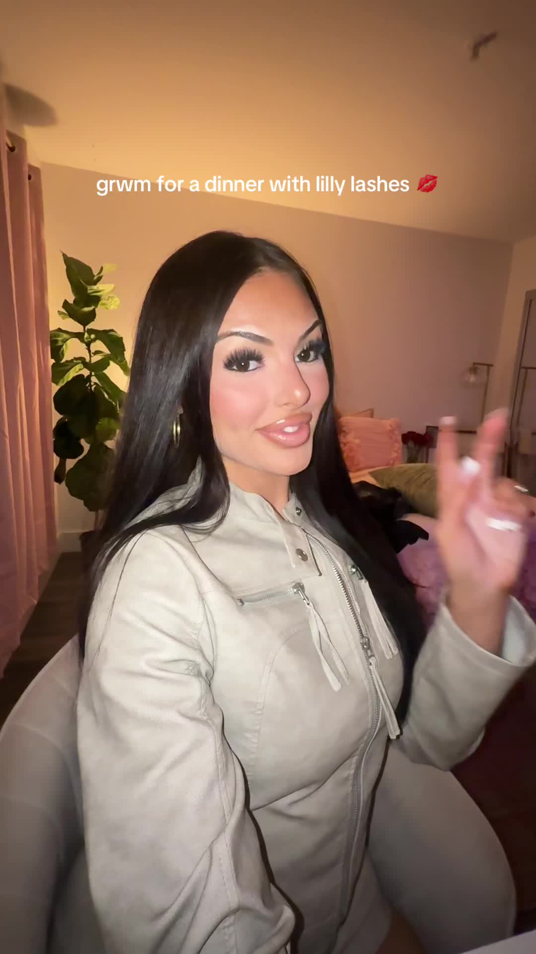 TikTok post by @amandacardinal17 for Lilly Lashes. Caption reads: @Lilly Lashes i love you so much thank you for....