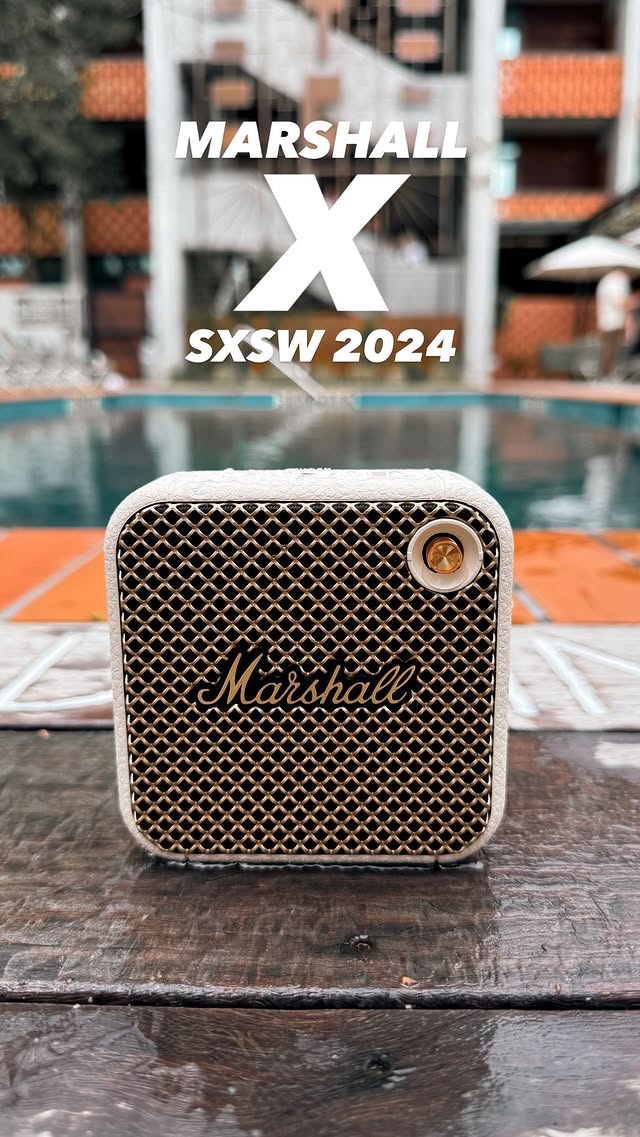 Instagram post by @karlconrad for Marshall Headphones. Caption reads: SXSW Recap with @marshallheadphones Got to spend a....