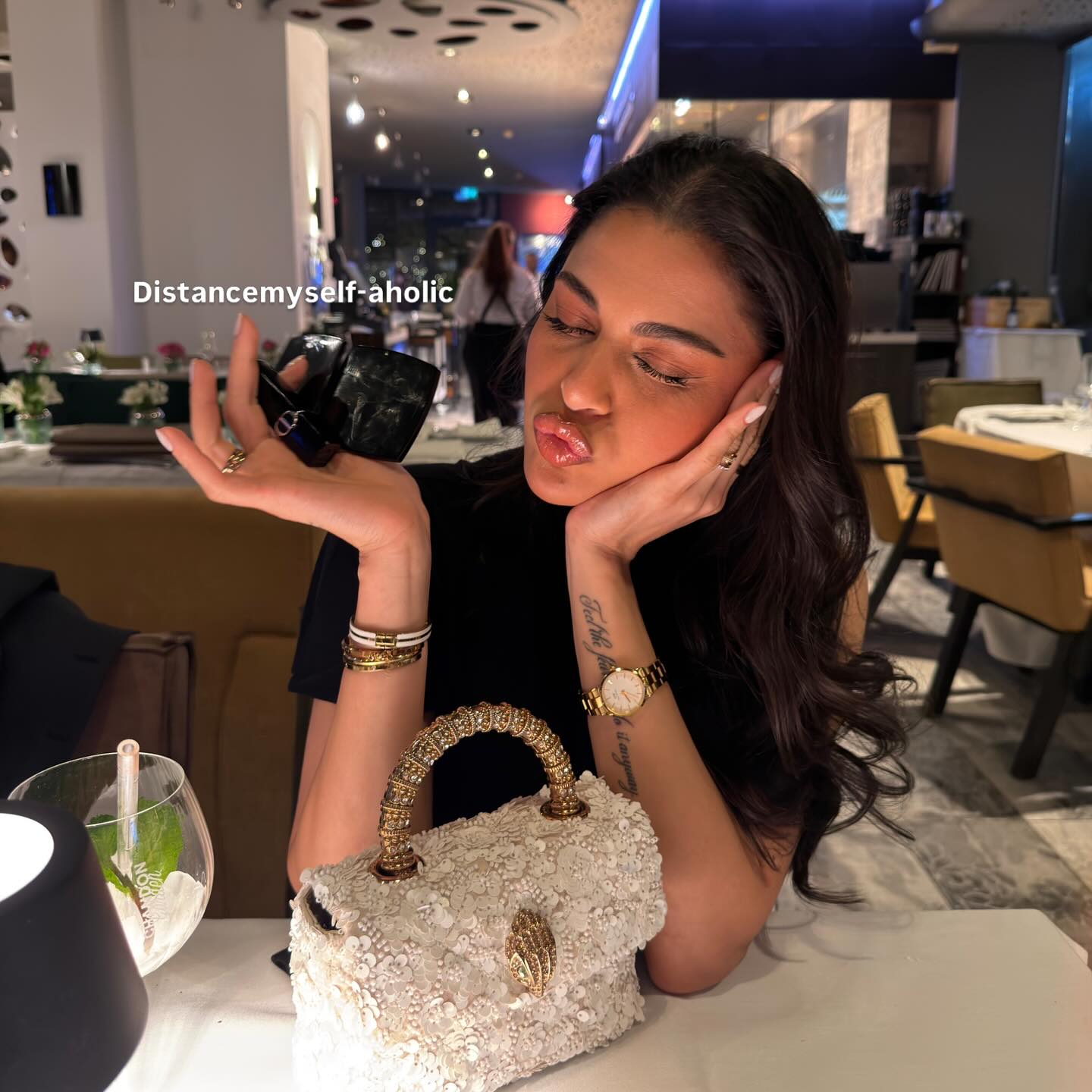 Instagram post by @thehella444_ for Daniel Wellington. Caption reads: All my jewellery from @danielwellington 🤍....
