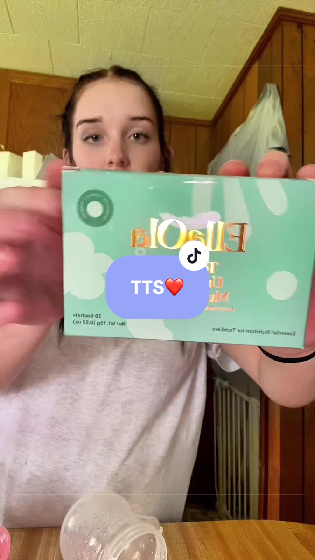 TikTok post by @momminwithbailey for EllaOla. Caption reads: [...] are unflavored she’s non the wiser😋🤍.....