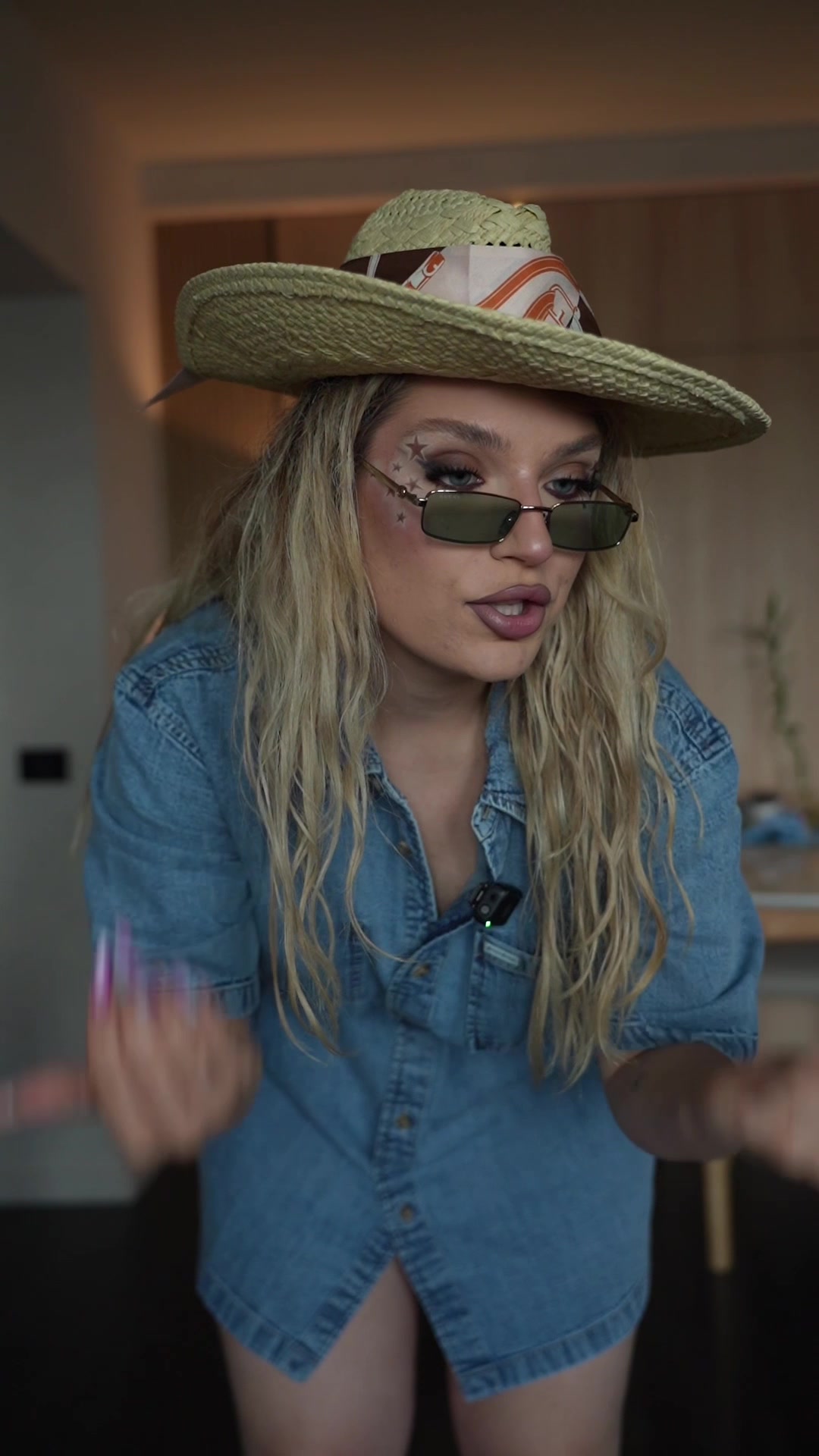 TikTok post by @mirunasimina for Fashion Days. Caption reads: [...] fav de la Garnier, make-up all from Fashion....