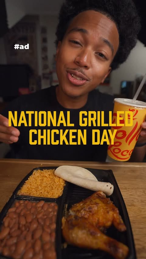 Instagram post by @maarrjack for El Pollo Loco. Caption reads: [...] while supplies last. Full terms:....